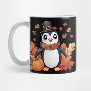 Cute Autumn Penguin Thanksgiving Mug